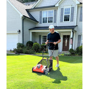 Yard Force YF20VRX-RM 20-Volt Reel Mower Compact Storage Grass Bag, 15 In. Wide