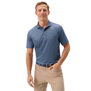Johnnie-O Men's Pip Floral Performance Jersey Golf Polo, Classic Fit, Lightweight Moisture-Wicking, UPF 50 Sun Protection, Viola Purple, Large