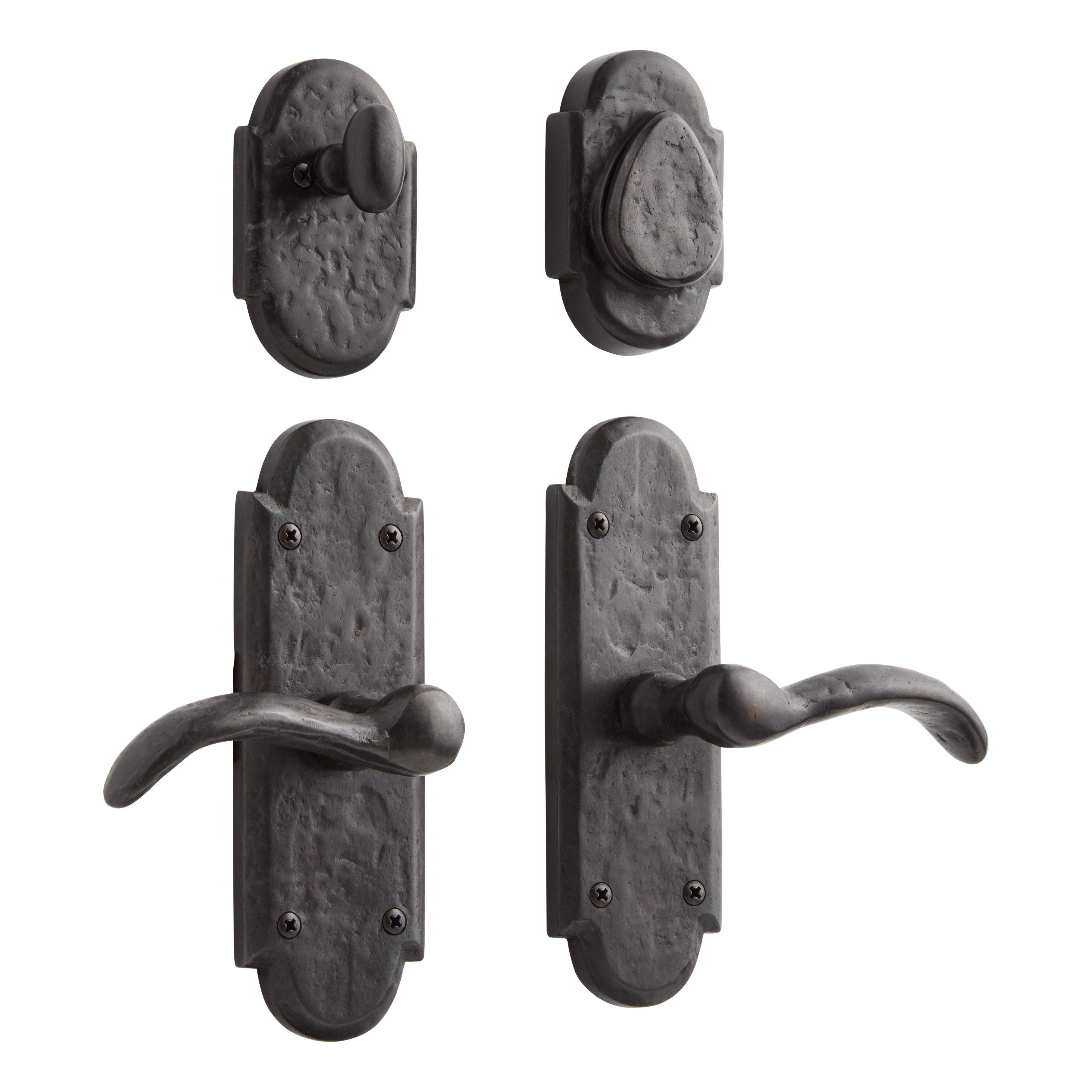 Vip Hardware Signature Hardware EH-HRS-300.30-DB-NB Duncan Ornate Solid Bronze Pass ...