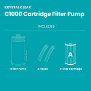 Intex C1000 Cartridge Filter Pump with Built-In GFCI, 110-120V, Efficient Pool Water Filtration