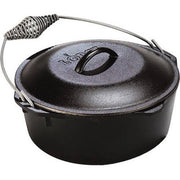 Lodge Cast-Iron Dutch Oven with Spiral Bail and Iron Lid