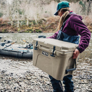 YETI Tundra 35 Hard Cooler, PermaFrost Insulation, Rotomolded Construction, Black Forest Green, 20 lb, 20x16.1x15.25 in, 10035450004