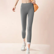 asjyhkr Womens Leggings Compression Pants, Grey, L