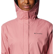 Columbia Arcadia II Rain Jacket for Ladies, S, Pink Agave - 100% Nylon