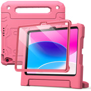 JETech 5001P Kids Case for iPad (A16) 11th/10th Generation (2025/2022) with Built-in Screen Protector, Pink