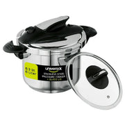 Universal 6.3 Quart/6 Liter Stainless Steel Easy Use Pressure Cooker