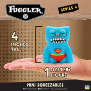 Fuggler FG4008 Mini Squeezables Collectible Sensory Toy, 4 Inch Soft PU Foam Stress Relief Figure, Multicolor