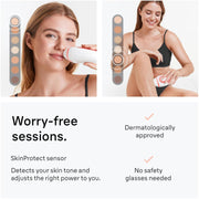 PROCTER & GAMBLE Braun Silk Expert Mini PL1014 IPL At-Home Hair Removal System for Women, White and Pink - Rechargeable