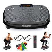 SLIMKEEPER Vibration Plate Exercise Machine with 200W Motor, 100 Speed Levels, LED Touchscreen, Remote Control - Portable