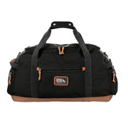 Eddie Bauer Bygone 45L Duffel Bag, Rugged Polyester/Nylon, Ballistic Polyester Bottom, U-Shaped Main Compartment, Adjustable Padded Shoulder Strap, Black, 23 x 9 x 14.5 in