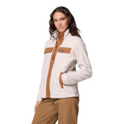 Columbia Womens Juniper Peak Full Zip Fleece Jacket, Sustainable Recycled Polyester, Dark Stone Camel Brown, Medium, 2131481