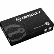 Kingston IronKey D500S 32GB USB 3.2 Gen 1 Type A Flash Drive, XTS-AES 256-bit Encryption, Dual Hidden Partition, FIPS 140-3 Level 3 Certified, Rugged Zinc Casing