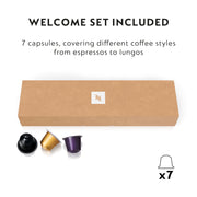Nespresso Pixie Espresso Machine by De'Longhi, 19-Bar Pressure, Compact Industrial Design, Navy Blue, EN127BL