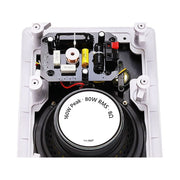 Monoprice Caliber Series 3-Way Aramid Fiber In-Wall Speakers, 6.5 Inch Pair, Titanium Silk Dome Tweeters, 107607