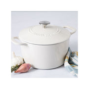 Martha Stewart Cast Iron 7-Qt. Dutch Oven - LINEN ONE SIZE