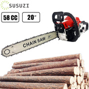 SUSUZI Gas Chainsaw 20'' 4-Stroke 58CC Cordless Chainsaw for Farm