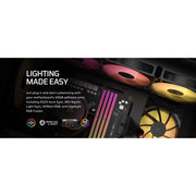 Corsair RS120 ARGB PWM 120mm Computer Cooling Fans Triple Pack, Magnetic Dome Bearing, Daisy-Chain 4-Pin PWM and +5V ARGB Connections, Concentrated AirGuide Cooling