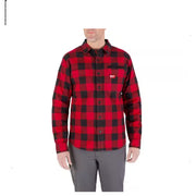 Milwaukee Men's 3X-Large Red GRIDIRON Flannel Shirt