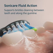 Philips Sonicare 6500 Series Electric Toothbrush, Rechargeable, 9 Brushing Settings, Visual Pressure Sensor, Black, HX7411/08