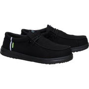 Heydude Wally Work CT Mens Casual Shoes, Composite Toe, Slip-Resistant, Black, Size 12, 44349