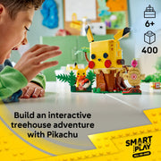 LEGO Pokmon SMART Play Training House with Pikachu Interactive Building Toy, 400 Pieces, Ages 6+, 72164