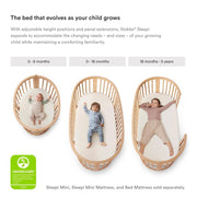 Stokke 591601 Sleepi Bed V3, Natural - Suitable for Ages 0-5 Years Old - Sturdy Beech Wood Frame