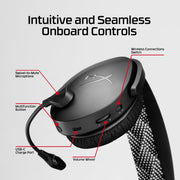 HyperX Cloud Jet Dual Wireless Gaming Headset, 40mm Drivers, 2.4GHz and Bluetooth 5.3 Connectivity, Light Blue