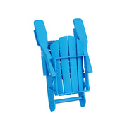 Westintrends Outdoor Folding HDPE Adirondack Chair, Patio Seat, Weather Resistant, Pacific Blue 1