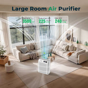 ONSON Air Purifier for Home, Large Rooms up to 3500 Sqft , Air Cleaner with Air Quality Monitor, White