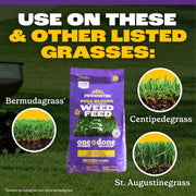 Pennington Full Season Southern Weed and Feed Lawn Fertilizer with Crabgrass Control, 25-0-14 N-P-K, 8 lb, 2,500 sq ft Coverage, 100551227