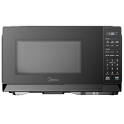 Midea Countertop Microwave Oven, 1.1 Cu Ft, 1000W Power, Black and Stainless Steel, Compact Design, MMC11S2BBB