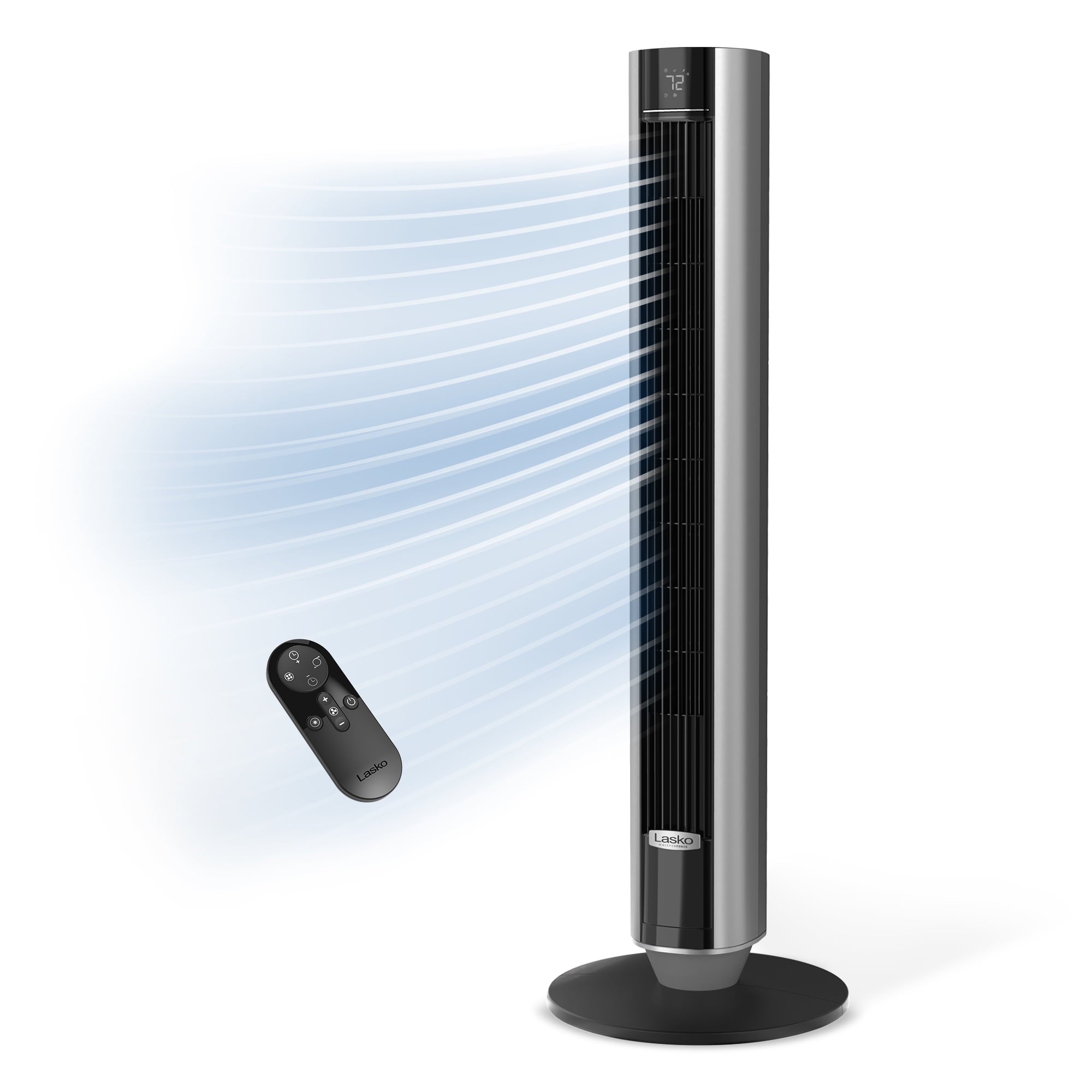 Lasko TDC401 WhisperForce DC Technology Tower Fan, 29 ft/s