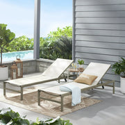 Mainstays MS562807941906 Dashwood Outdoor Chaise Loungers, Brown Steel Frame, Sling Fabric Seating, Set of 2