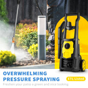 BENTISM VV-GYQXJ-1.65D Electric Pressure Washer, 2000 PSI, Max. 1.76 GPM