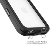 Body Glove Tidal Waterproof Phone Case, IP68 Certified, Military-Grade Drop Protection, Black/Clear, Compatible with iPhone 17 Pro