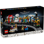 LEGO Icons Holiday Express Train Building Set, 956 Pieces, Multicolor, Includes 4 Minifigures and 16-Piece Track, 6530086
