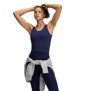 Under Armour Womens Motion Tank Top, Ultra-Soft Breathable Fabric, 4-Way Stretch, Midnight Navy Black, Large, 1379046-410