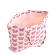 Vera Bradley Western Garden East West Tote Bag, Butterfly Blooms Crystal Pink