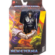 Mattel Masters of the Universe Masterverse New Eternia Fisto 7-Inch Action Figure with 30 Points of Articulation, Interchangeable Heads, Removable Chest Armor, Two-Headed Metallic Hammer JBP76