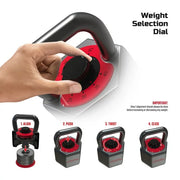 FitRx 9049 SmartStack Adjustable Kettlebell, Quick-Select Weights 25-40 lbs.