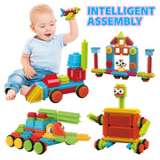 Contixo Bristle Building Blocks Set, 244-Piece Educational Sensory 3D STEM Toy for Kids Ages 3-8, ST7