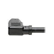 Tripp Lite 8ft Heavy-Duty Power Cord (NEMA 5-15P to RA IEC-320-C15), Black
