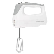 Black & Decker MX1500W Lightweight Hand Mixer, White