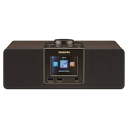 Sangean WFR-32 Internet Radio with Walnut Wooden Cabinet, Wi-Fi, Bluetooth, AUX Input, USB Playback, Digital Clock