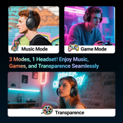 VEAT00L Wireless Over-Ear Headphones, Hybrid Active Noise Cancelling 50dB, 120H Playback, 6-MIC ENC Clear Calls, Hi-Res 360 Spatial Audio, Foldable Comfort, BT1632