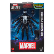Hasbro Marvel Legends Dark Avengers Spider-Man 6-Inch Action Figure with Six Arms, Accessories, Build-A-Figure Leg Piece, Red, G0824