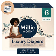 ZURU 119111 Millie Moon Luxury Diapers, Size 6, 50 Count