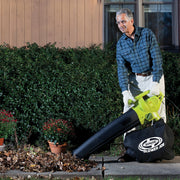 Sun Joe SBJ604E 200 mph 3-in-1 Electric Leaf Blower Vacuum and Leaf Shredder