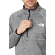 The North Face Canyonlands  Zip Pullover Jacket, Midweight Stretch Fleece, TNF Medium Grey Heather, Small, NF0A5G9W