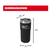 Milwaukee 48-22-8392B PACKOUT 20oz Tumbler - Black